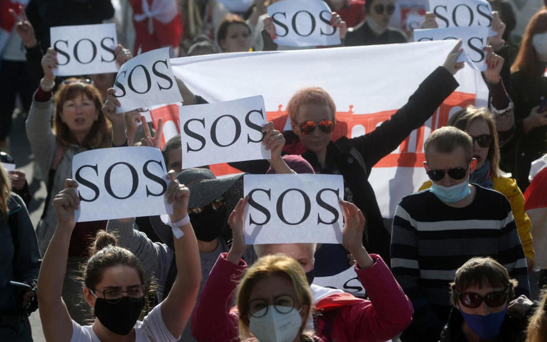 Воскресные митинги белорусской оппозиции прошли по-летнему жарко