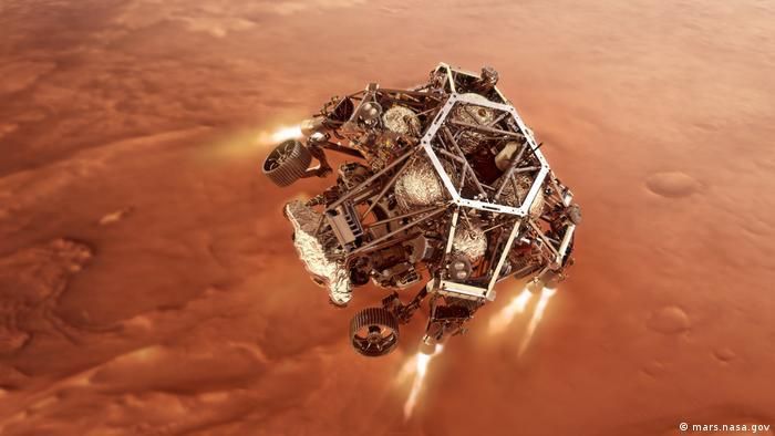 Ровер миссии NASA опустится на поверхность Марса с помощью "воздушного экрана"