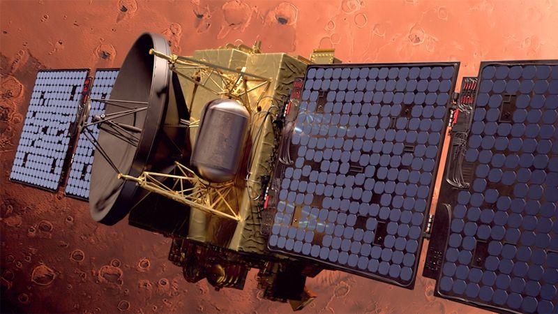 MBRSC Подпись к фото, ОАЭ стала первой арабской страной в истории, отправившей зонд к Красной планете