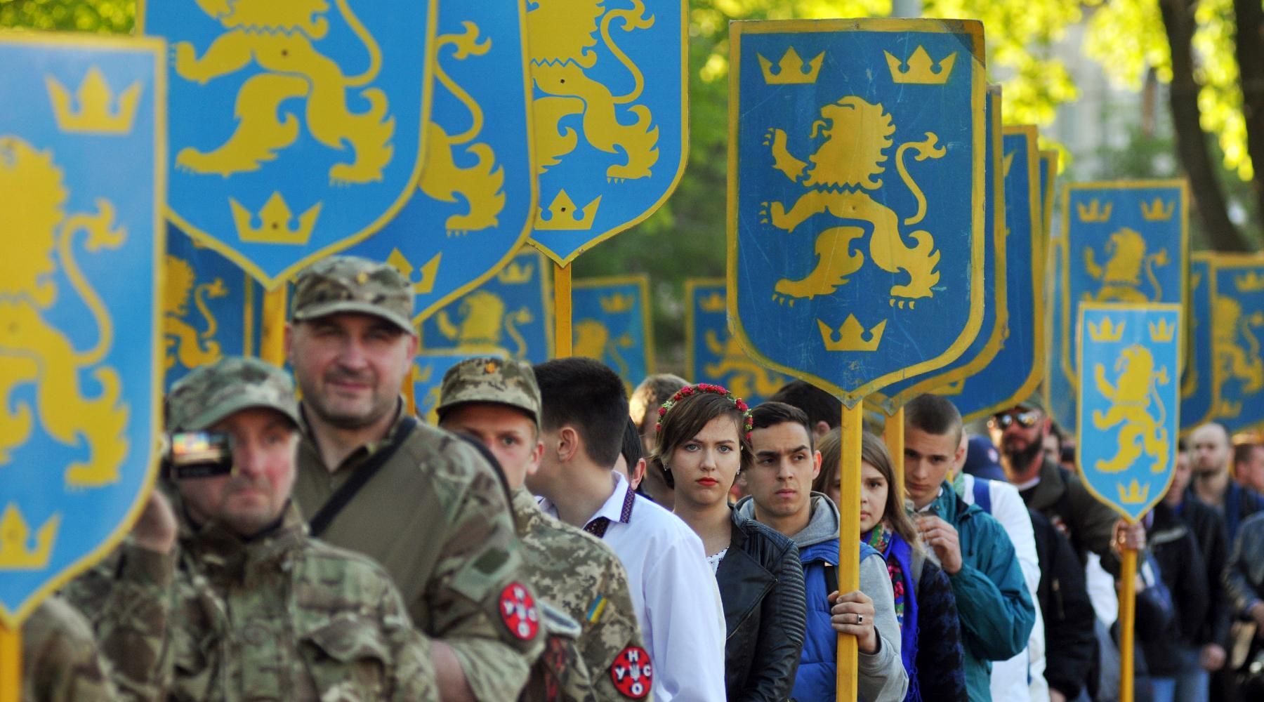 Шествие в честь годовщины создания дивизии СС «Галичина» во Львове*, 2016 год РИА Новости