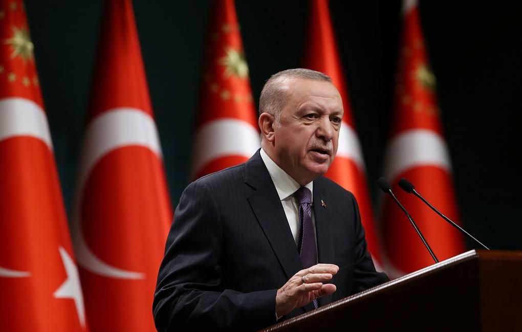 Президент Турции Реджеп Тайип Эрдоган © Presidential Press Office/Handout via REUTERS