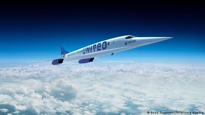 3D изображение сверхзвукового пассажирского самолета Overture