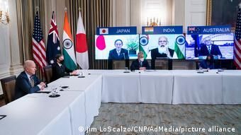 Вашингтон, 12 марта 2021 года. Совещание Quad с лидерами США, Японии, Индии и Австралии