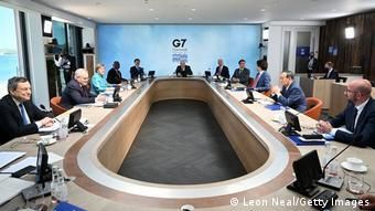 Карбис-Бэй, 12 июня. Совместное заседание G7 с лидерами Австралии, Южной Африки и Южной Кореи