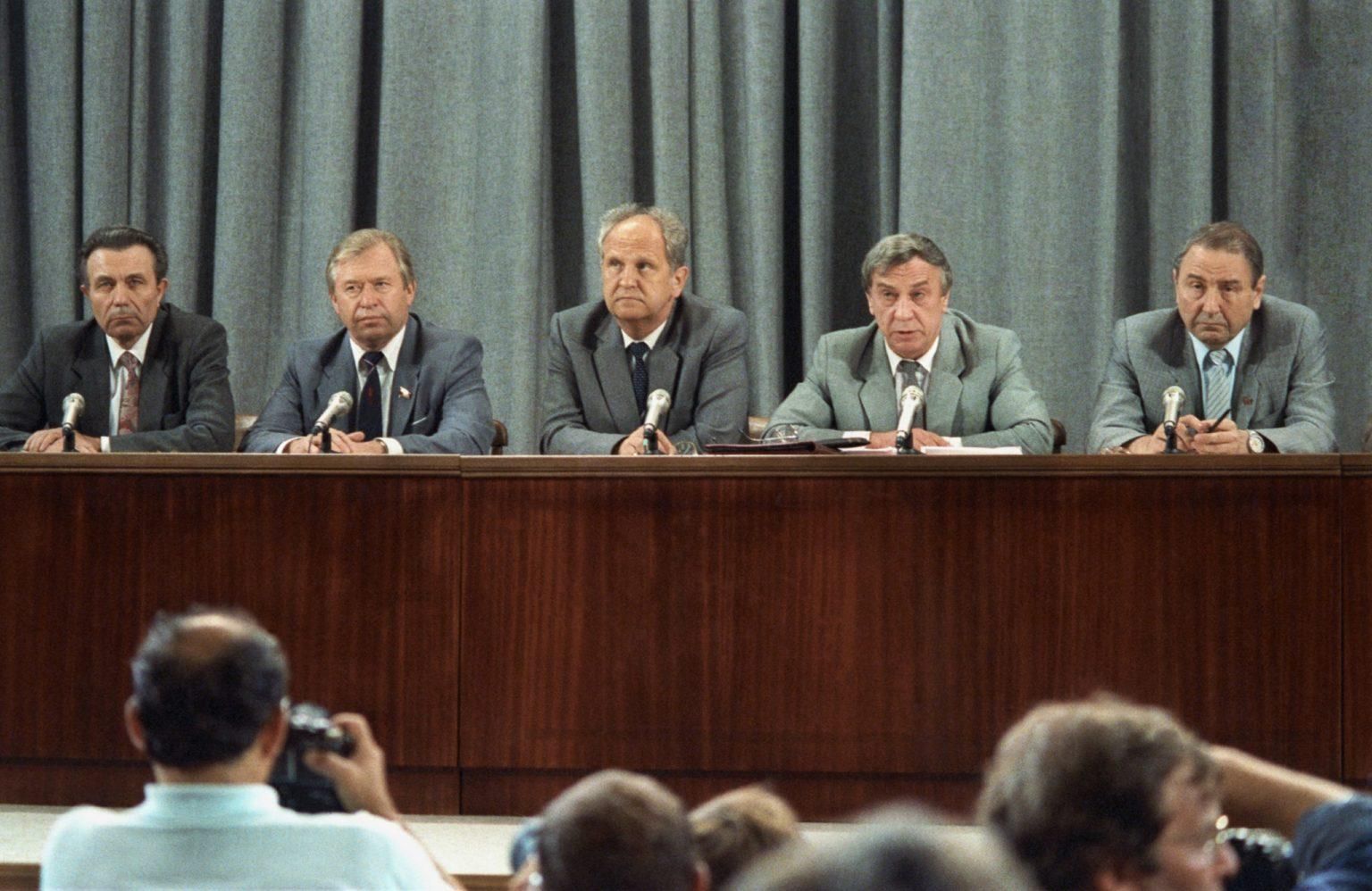 Пресс-конференция ГКЧП в МИД СССР