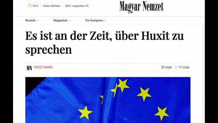 Статья в венгерской газете о возможном выходе Венгрии из ЕС