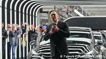 Илон Маск на открытии гигафабрики Tesla в Грюнхайде под Берлином