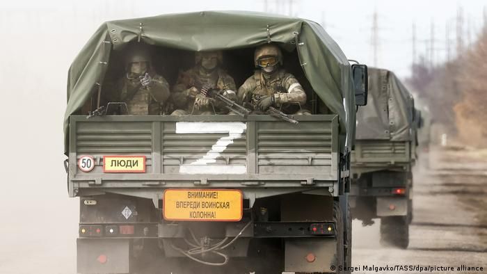 Буква Z на российской военной технике в Крыму