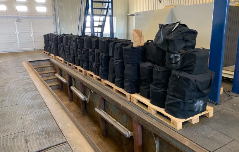 В порту Мууга обнаружили 3,5 тонны наркотического вещества. (Фото: MTA)