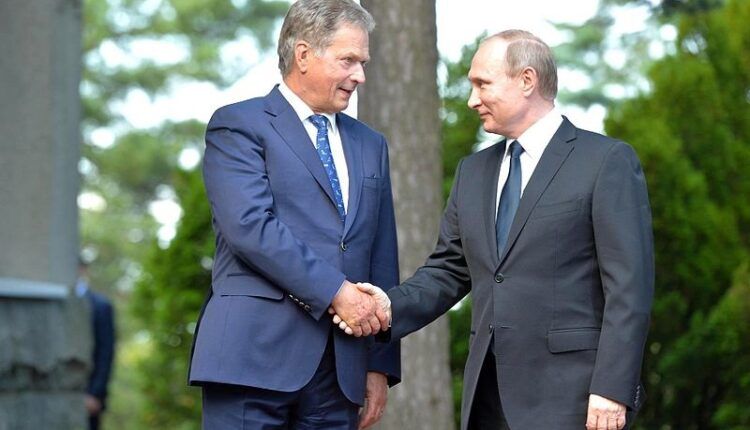 Переговоры президента России Владимира Путина с президентом Финляндии Саули Ниинистё (июль 2016 года). Фото: kremlin.ru