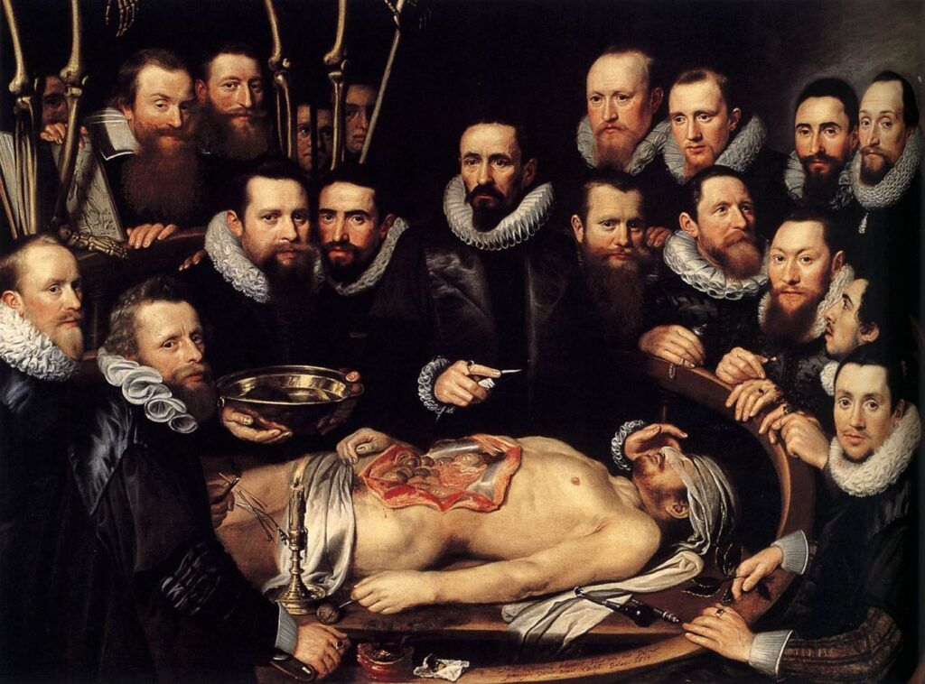 Михил Янс ван Миревелт: Урок анатомии доктора Виллем ван дер Меера, 1617. Фото: Wikipedia