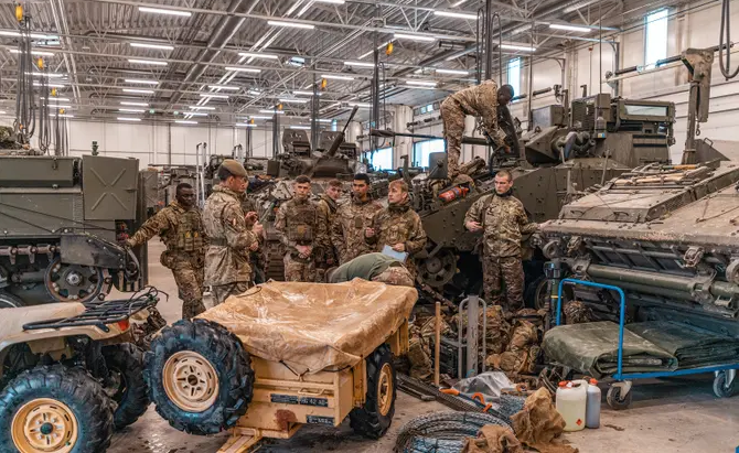 Британские военные в Тапа 2021 году готовятся к учениям Kevadtorm. Автор: Mil.ee