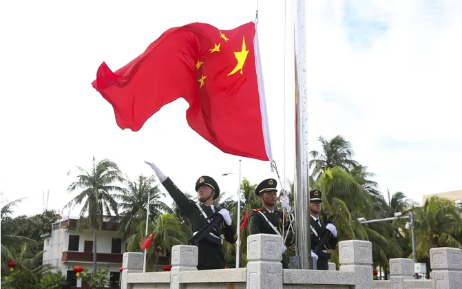 Флаг КНР. Автор: SCANPIX/CHINE NOUVELLE/SIPA