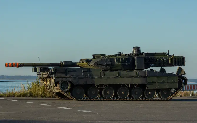 Боевой танк Leopard 2A7 немецкого производства также участвовал в учениях в Эстонии в составе датских войск. Автор: Martin Liiskmaa