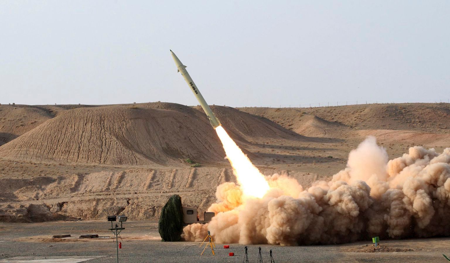 Иранская ракетная система Fateh-110.Фото: Vahid Reza Alaei/AP/Scanpix