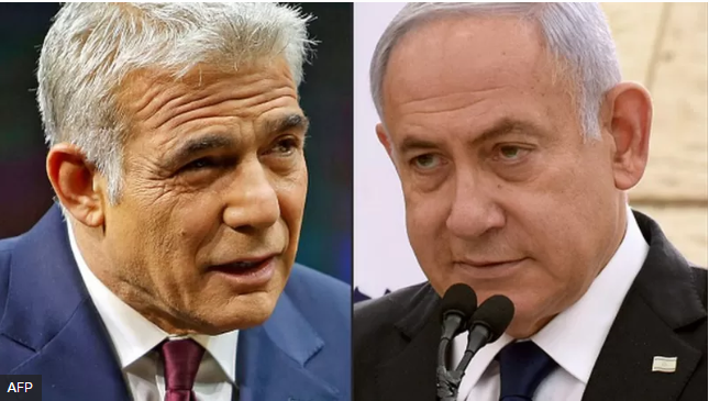 Яир Лапид (слева) и Биньямин Нетаньяху снова идут ноздря в ноздрю. Обозреватели предсказывают очередной политический тупик с небольшим перевесом Биби