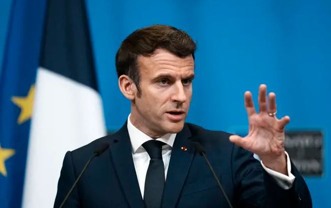 Президент Франции Эммануэль Макрон. Автор: SCANPIX/AP Photo/Thibault Camus
