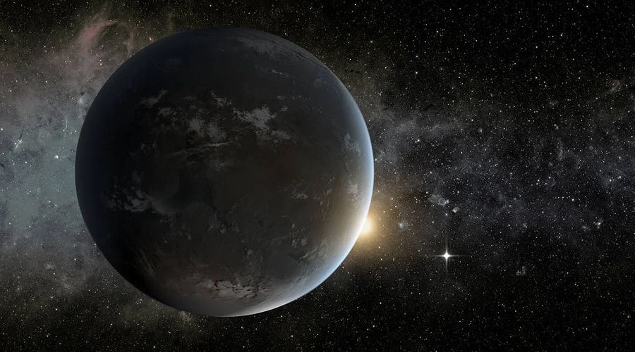 Экзопланета размером с Землю Kepler-62f, расположенная в 1200 световых годах от Земли, в представлении художника. Фото © news.ucr.edu / NASA Ames / JPL-Caltech / Tim Pyle
