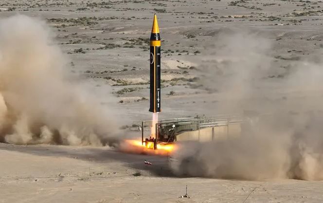 Иранская ракета "Хейбар". Автор: SCANPIX/IRANIAN DEFENCE MINISTRY/AFP