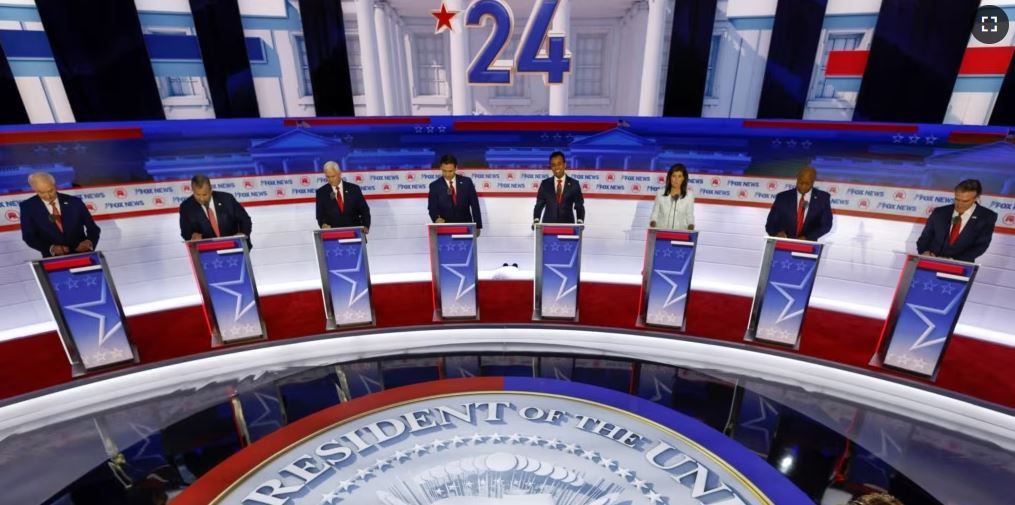 Первые дебаты республиканцев-кандидатов в президенты США в Милуоки, штат Висконсин, США, 23 августа 2023 года.