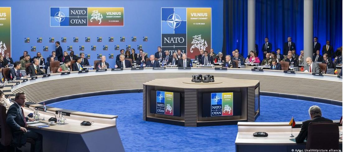 На заседании Совета НАТО - Украина в ВильнюсеФото: Aytac Unal/AA/picture alliance