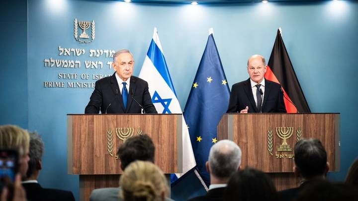 Биньямин Нетаньяху и Олаф Шольц / Фото: страница канцлера ФРГ в X